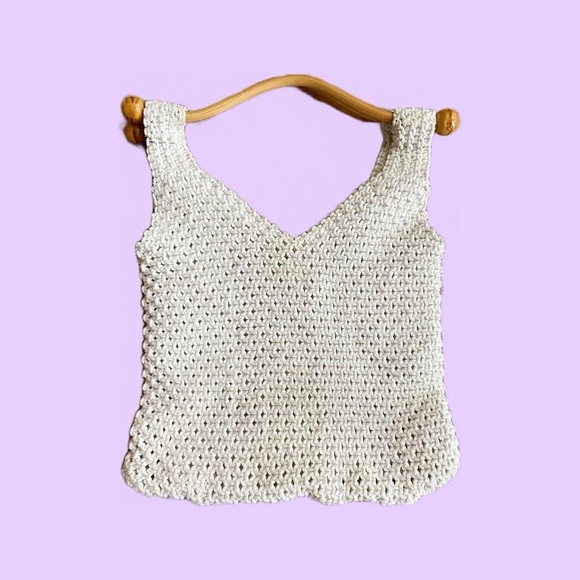 Vintage 70s Crochet Bag Ernest Handbag Co. Boho Purse handbag 🔥 - Picture 4 of 4